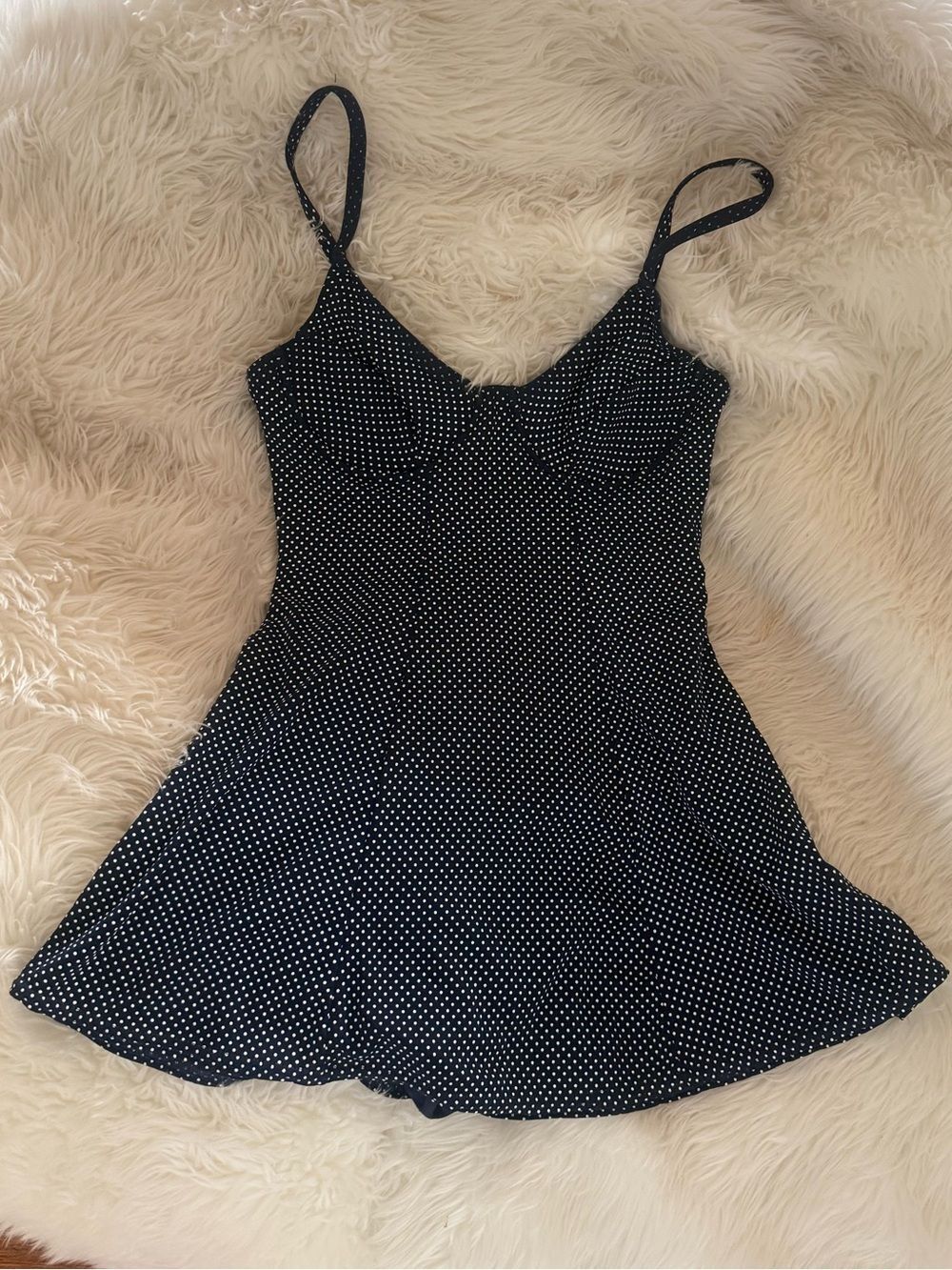 Unique vintage Polka Dot swimsuit dress